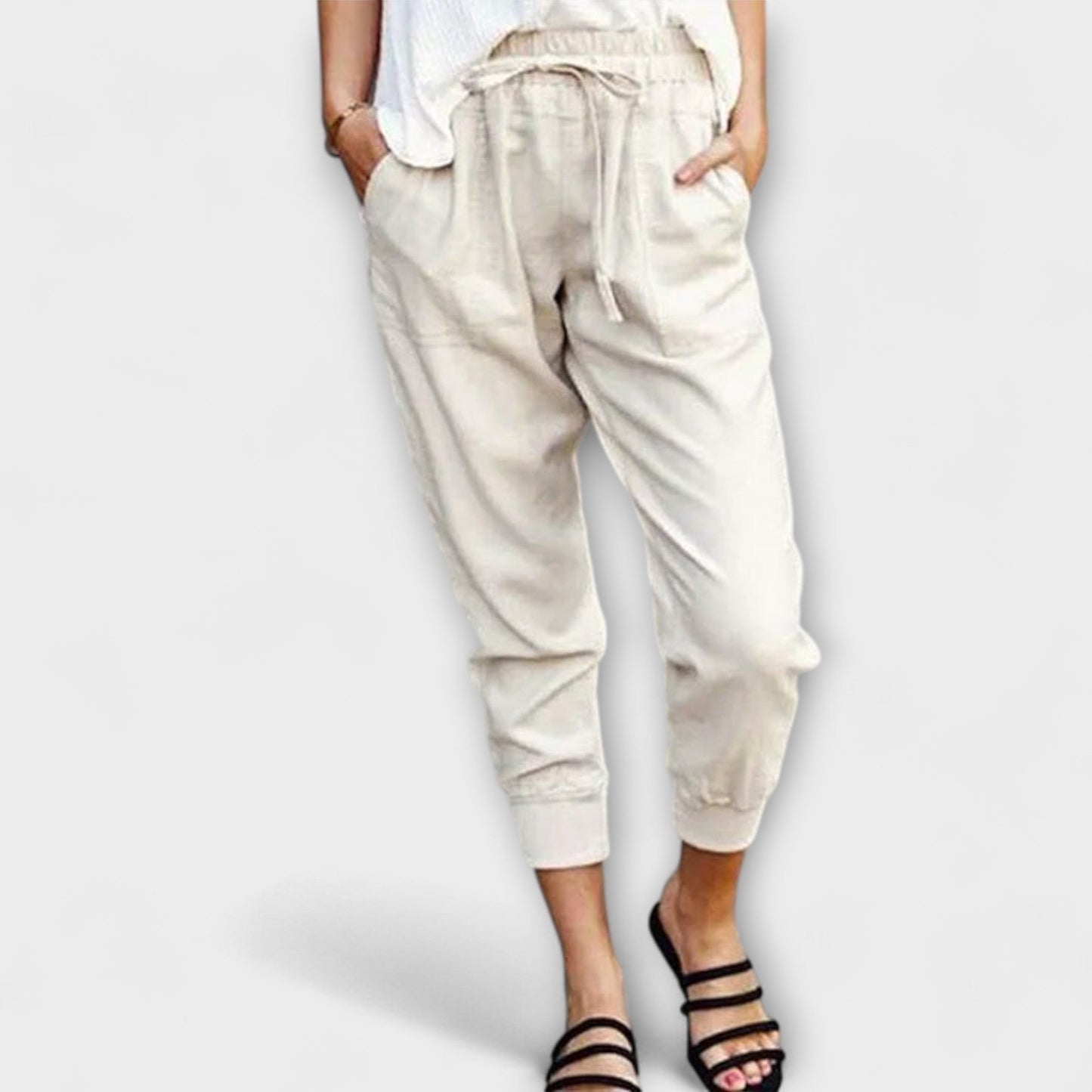Blaire | Pantalones ligeros de lino con mezcla de algodón
