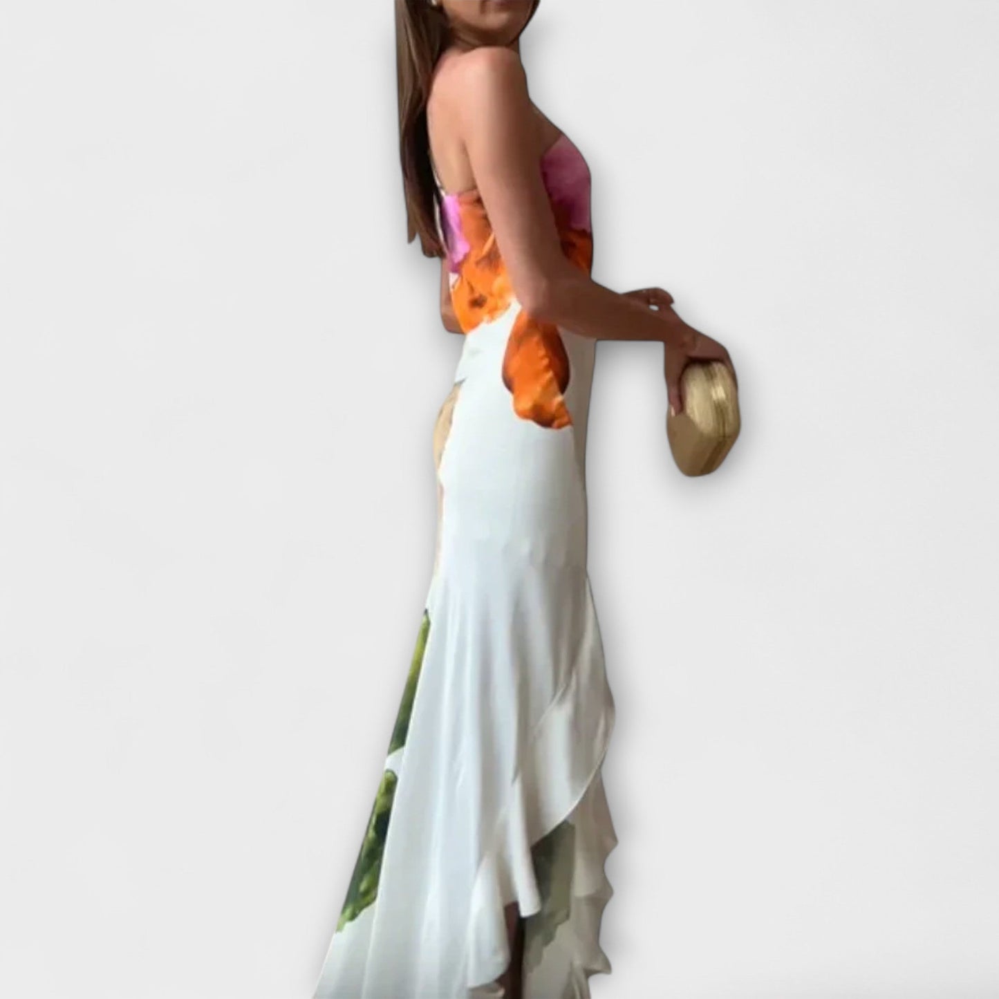 Sapphire | Vestido maxi elegante con patchwork