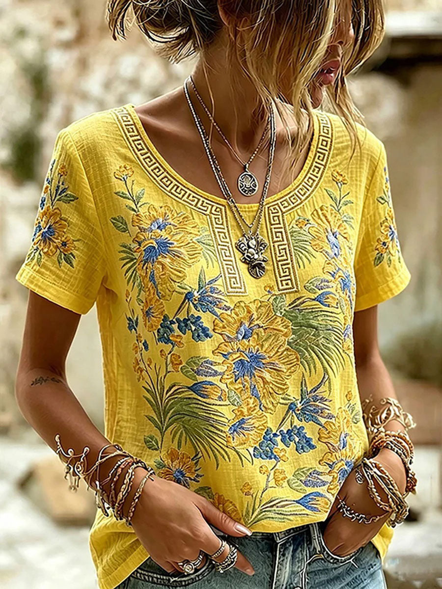 Axis™ | Camiseta informal con estampado floral