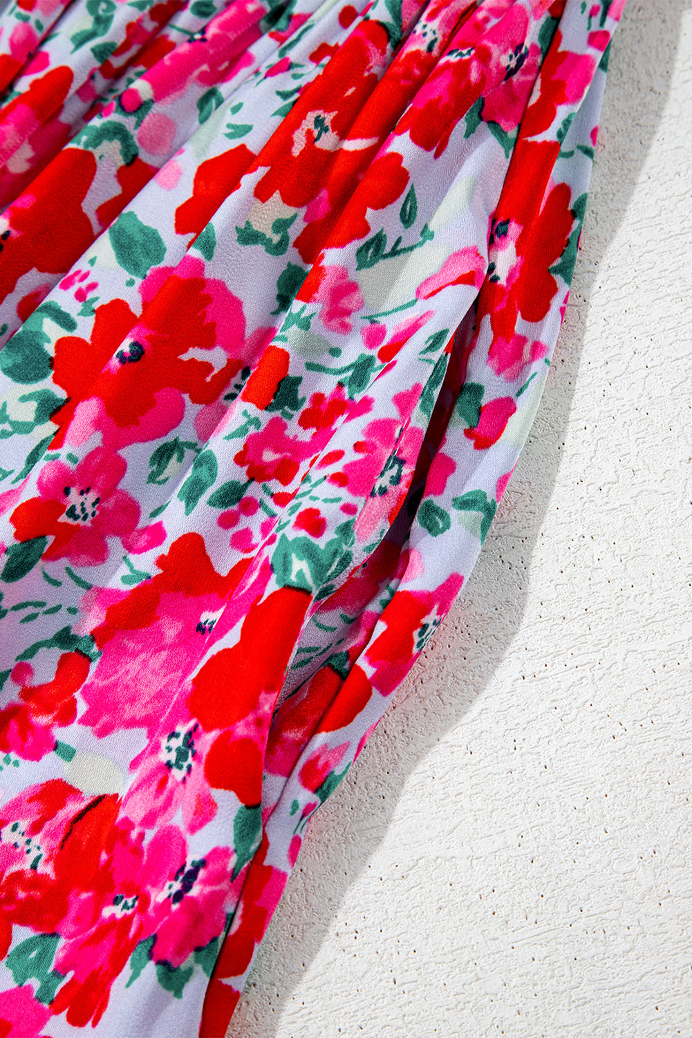 Irissa™ | Vestido largo azul cielo con estampado floral