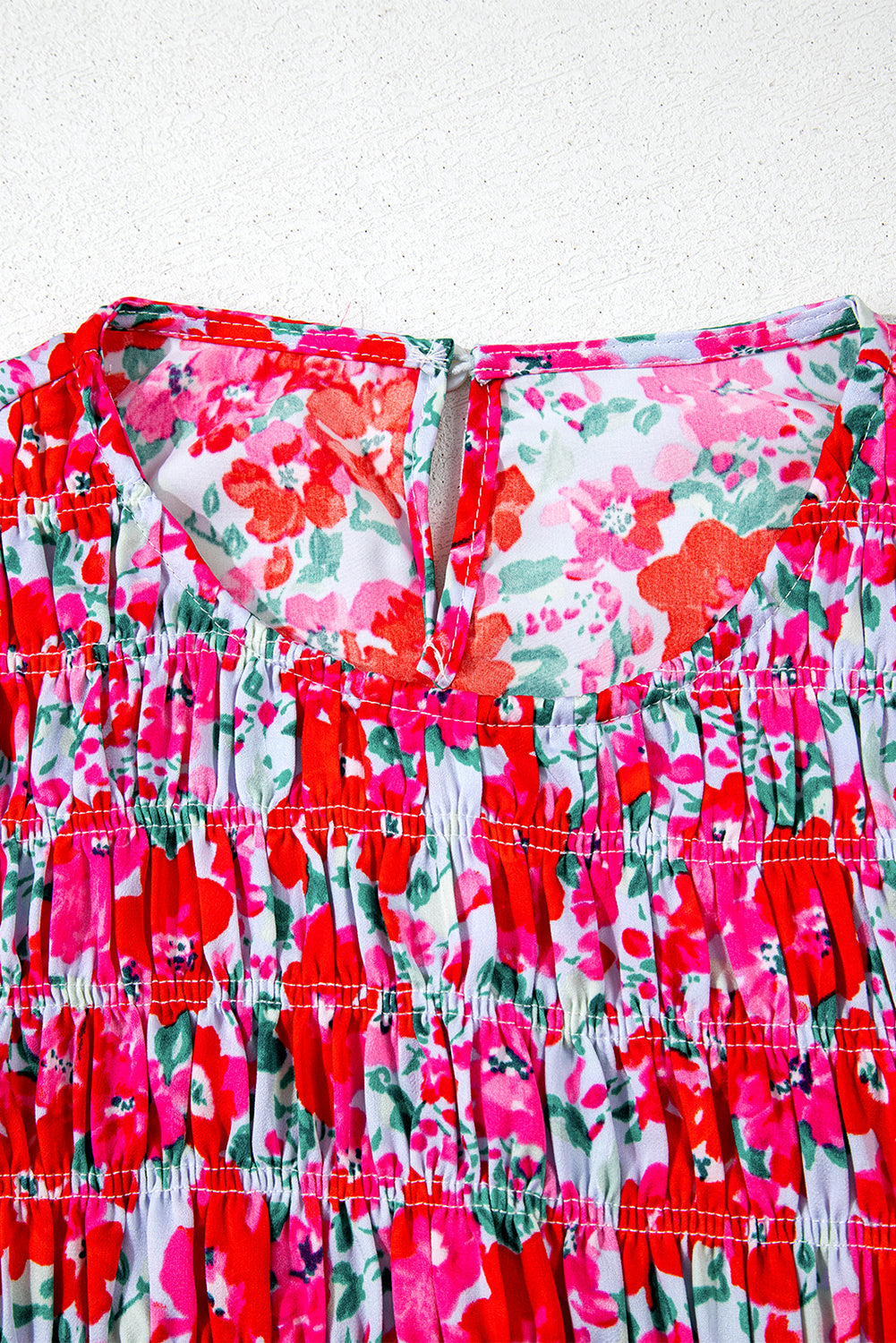 Irissa™ | Vestido largo azul cielo con estampado floral