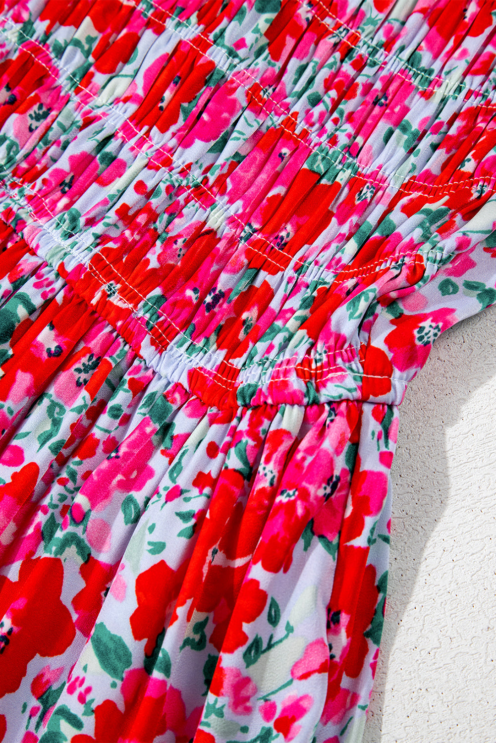 Irissa™ | Vestido largo azul cielo con estampado floral