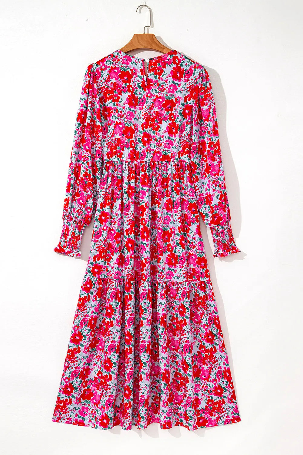 Irissa™ | Vestido largo azul cielo con estampado floral