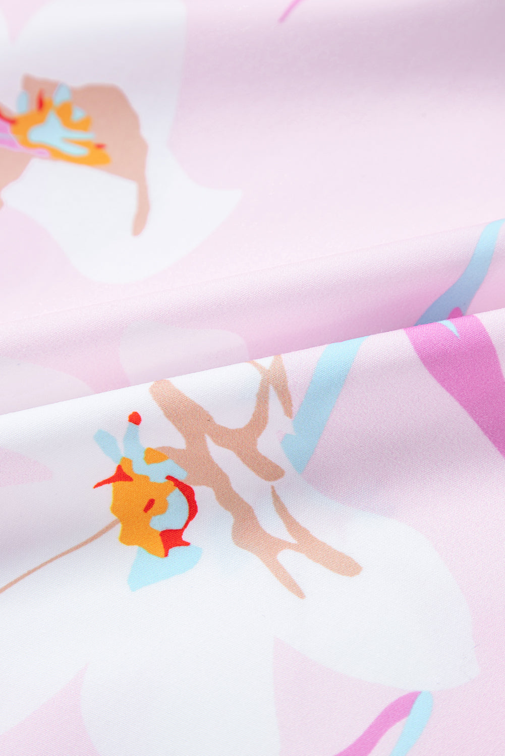 Dhalia™ | Vestido largo fruncido con hombros anudados y estampado floral rosa