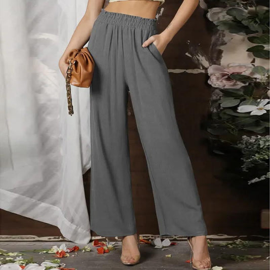 Brass™ | Pantalones de corte ancho en color liso