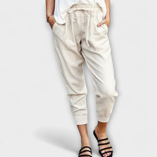 Blaire | Pantalones ligeros de lino con mezcla de algodón