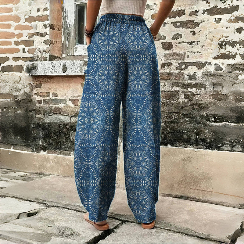 Floris™ | Pantalones estampados de estilo vintage étnico