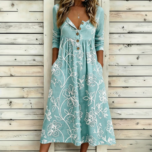 Aspen™ | Vestido con estampado floral vintage