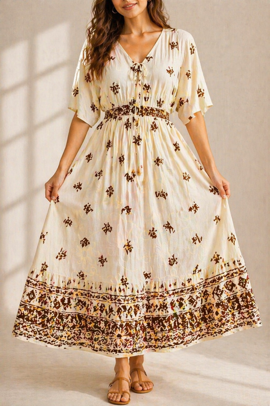 Juna™ | Vestido Elegante Con Estampado Moderno