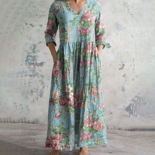 Carmen™ | Vestido Vintage Con Estampado Floral
