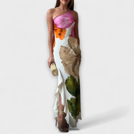 Sapphire | Vestido maxi elegante con patchwork