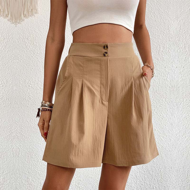 Amelix™ | Pantalones cortos informales de un solo color
