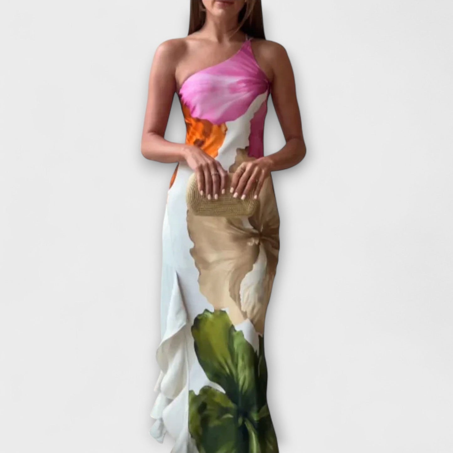 Sapphire | Vestido maxi elegante con patchwork