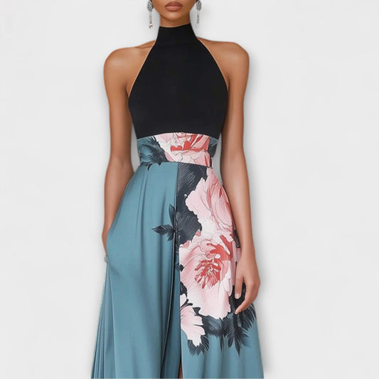 Natalie | Vestido Maxi Floral de Corte A