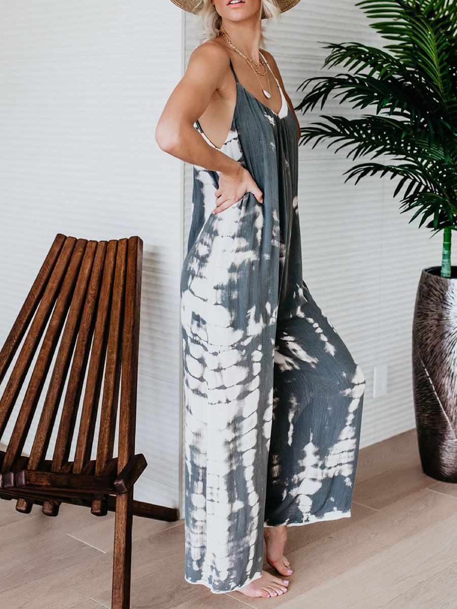 Gothique™ | Mono informal de lino y algodón con estampado artístico