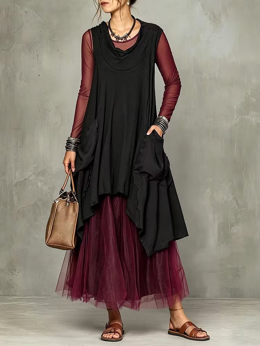 Fluxx™ | Vestido sin mangas de algodón, informal y elegante