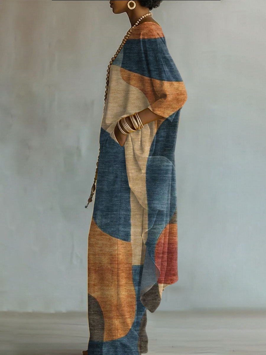 Shape™ | Conjunto de dos piezas con un elegante estampado geométrico de estilo retro