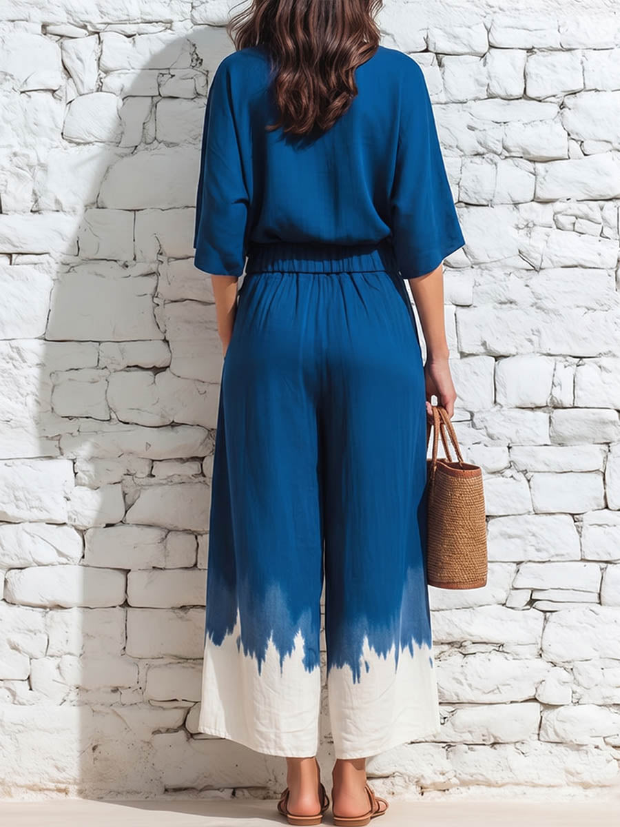 Tx™ | Conjunto informal holgado de algodón y lino