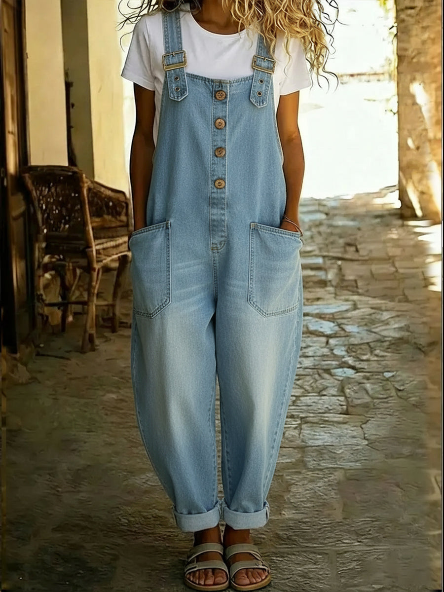 Olyna™ | Mono informal de vaqueros para mujer con hebilla ajustable
