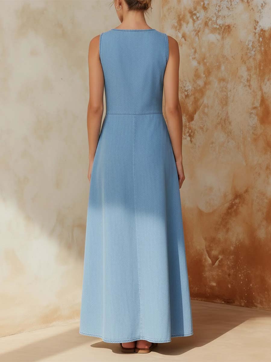 Pryz™ | Vestido vaquero, moderno, elegante, cómodo y de estilo casual