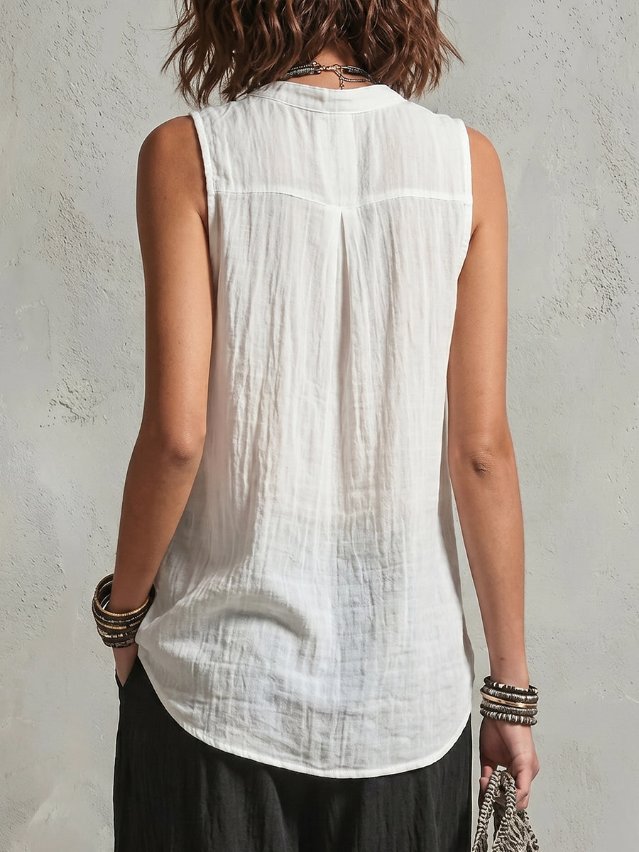 Vesta™ | Conjunto de tres piezas compuesto por un chaleco sin mangas con cuello alto