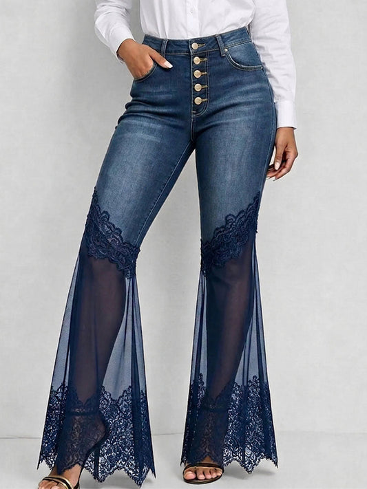 Bloomia™ | Pantalones vaqueros de mujer de corte ancho