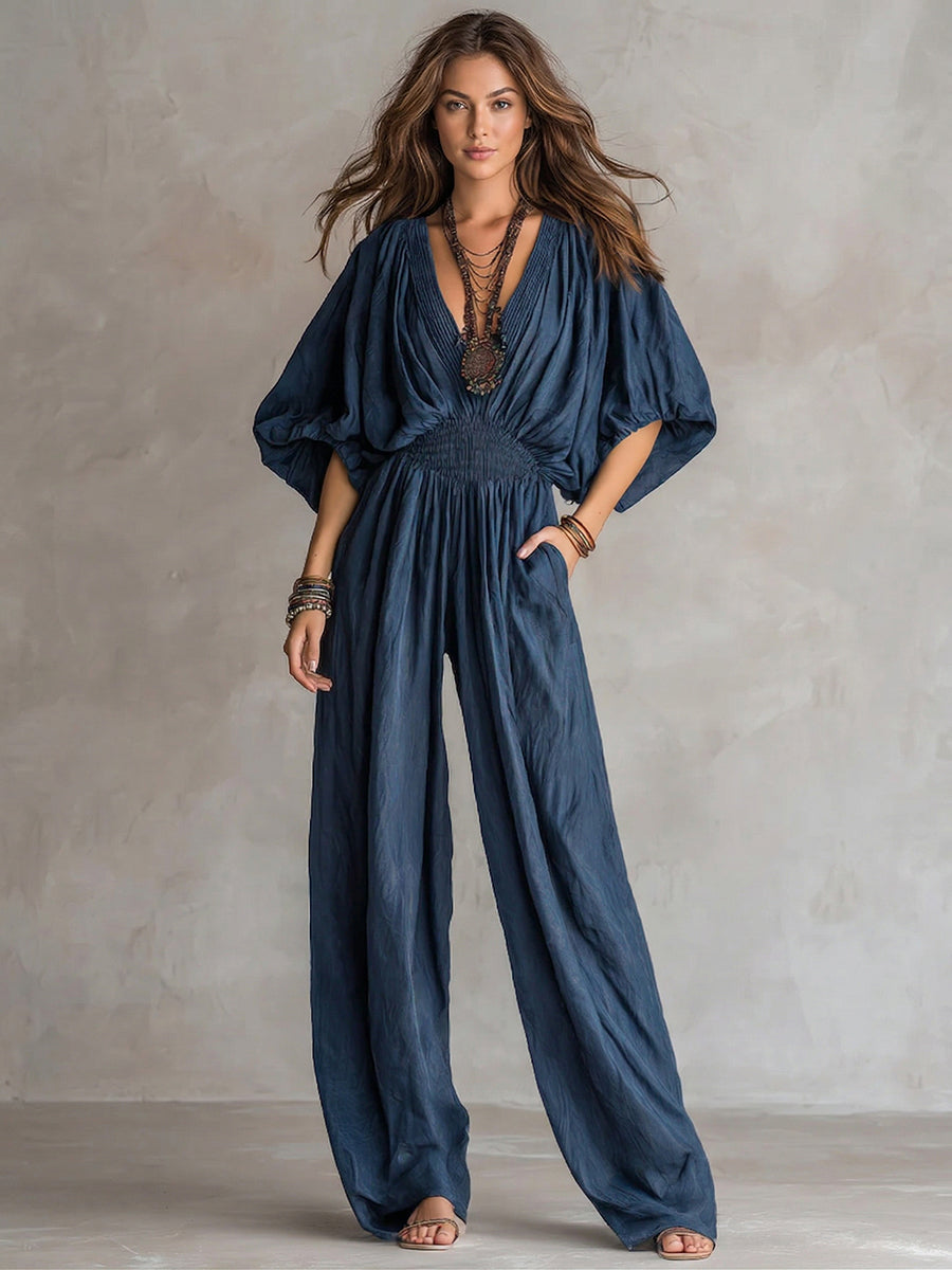 Shakti™ | Mono informal de corte holgado con mangas de murciélago