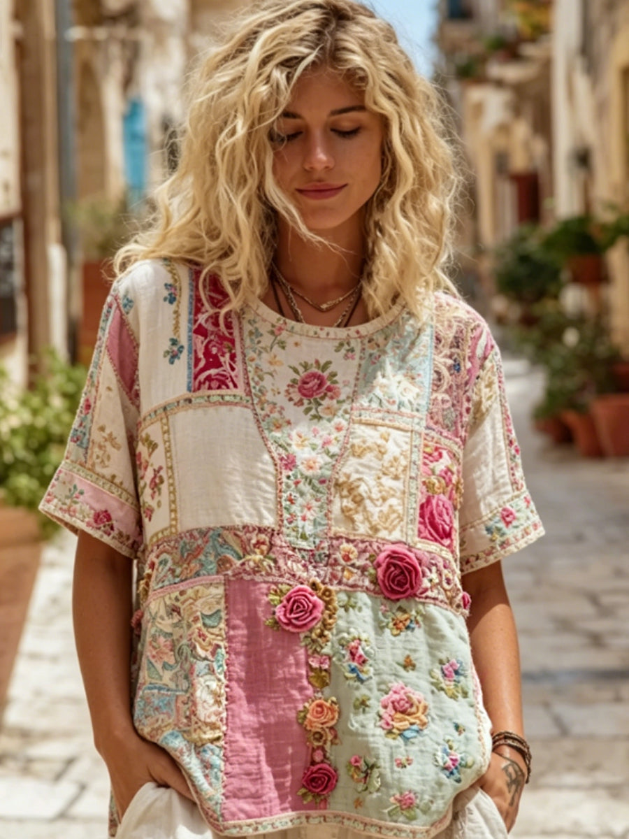 Vertex™ | Camiseta de lino de manga corta para mujer
